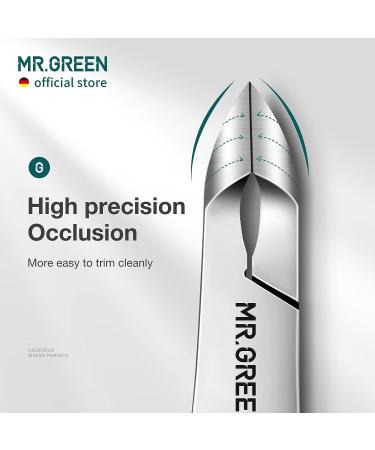 MR.GREEN Cuticle Nippers & Pusher Set - Stainless Steel Nail Manicure Tool for Dead Skin Removal - Buy Online on GoSupps.com