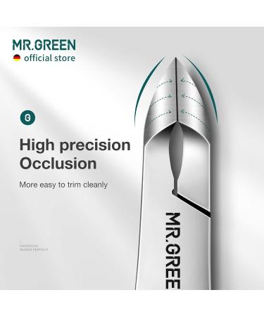 MR.GREEN Cuticle Nippers Nail Manicure Scissors Cuticle Clippers Trimmer Dead Skin Remover Stainless Steel Cutters Beauty Tool with Pusher (Mr-1028+Cuticle Pusher) - Buy Online on GoSupps.com