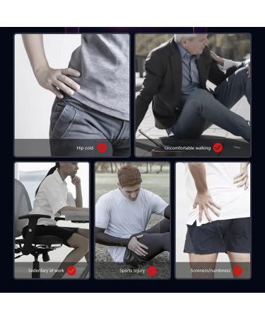 Keduoduo Heated Wrap | 5V Heating Compression Hip Belt for Muscle & Sciatica Pain Relief - Large Support Area - Buy Online on GoSupps.com
