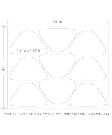 Facial Smoothies Wide Triangle Wrinkle Removal Strips - 144 Anti-Wrinkle Patches for Youthful Skin - Buy Online on GoSupps.com