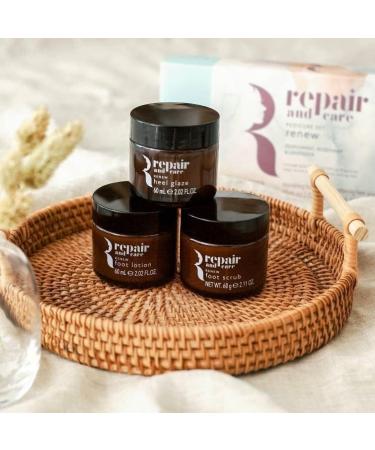 Repair and Care Renew Pedicure Set Exfoliating Foot Scrub 60g Nourishing Foot Lotion 60ml & Softening Heel Glaze 60ml - Buy Online on GoSupps.com