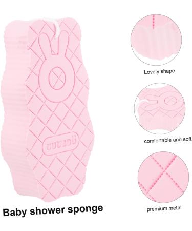 Beaupretty Bath Sponge Body Sponge Bath Supplies Scrubber Body Tools for Kids Body Shower Sponge Body Wash Sponge Natural Baby Tools Bath Ball Bulk Toddler PVC Pink - Buy Online on GoSupps.com