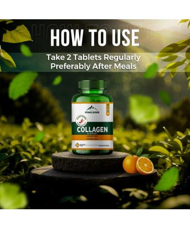 Divya Himalayan Multi Collagen Capsules - Type I II III V X - with Hyaluronic Acid Biotin & Vitamin C - for Hair Skin Nail Bone & Joint Support - 60 Capsules - Non-GMO - Buy Online on GoSupps.com