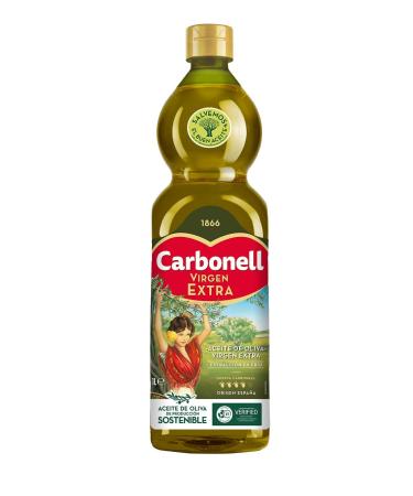 Carbonell Extra Virgin Olive Oil 3 x 1 Liter (Total 3 L)