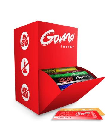 GoMo Energy Sugar Free Powdered Drink Energy Variety Mix Caffeine + Highly Dosed Vitamins + Minerals + Plant Extracts 10 Flavors & Functions More Power and