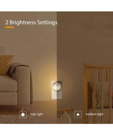 LYRIDZ Plug-in Motion Sensor Night Light Warm White LED Nightlight Bedroom Bathroom Kitchen Hallway Stairs Energy Efficient Compact 4-Pack - Buy Online on GoSupps.com