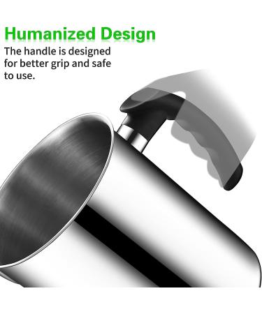 Candle Making Pouring Pot 1800ml Stainless Steel Double Boiler Pitcher | Heat-Resistant Handle & Dripless Spout Design | 60oz Wax Melting Pot - 1Pc Spoon Included - Buy Online on GoSupps.com