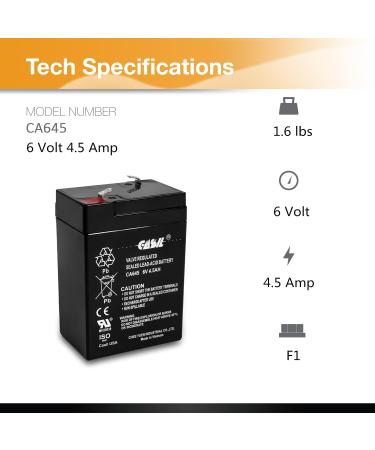 Buy Casil 6V 4.5Ah Replacement Battery for Coleman 5348 Lantern | Fast International Shipping - Buy Online on GoSupps.com
