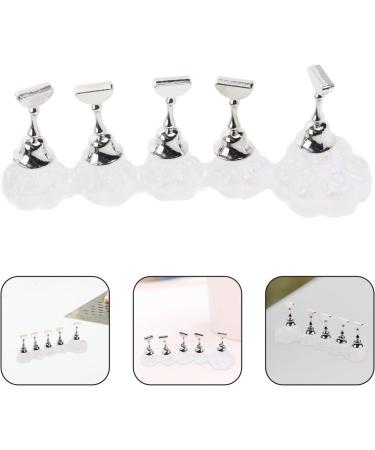 TOVINANNA Acrylic Nail Display Stand Magnet Nail Practice Holder Magnetic Nail Practice Stand Fingernail Diy Nail Stand for False Nail Manicure Tool Salon - Buy Online on GoSupps.com