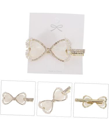 minkissy Hairpin Bling Hair Clip Minimalist Hair Clips Sparkling Hair Clip Glitter Heart Barrette Geometric Hair Pin Bowknot Hair Barrette Fashion White Rhinestones Miss Trinkets - Buy Online on GoSupps.com