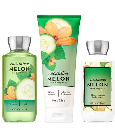 Bath & Body Works Signature Collection Cucumber Melon Gift Set   Body Cream   Shower Gel & Body Lotion. Lot of 3 - Buy Online on GoSupps.com