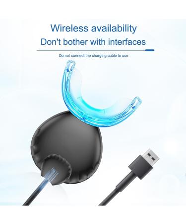 Teeth Whitening Light - 32 LED Red & Blue Intelligent System for Home Stain Removal - USB Accelerator (Black - Buy Online on GoSupps.com