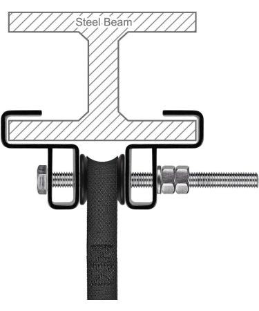 Buy Seleware Steel I Beam Heavy Bag Hanger | Durable Boxing & Muay Thai Ceiling Attachment for Heavy Bags - Buy Online on GoSupps.com