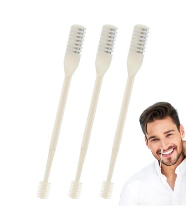 Nose Hair Trimmer for Women Double Nose Hair Trimmer Portable Rotating 360 Degree Shaver for Women and Men with 3 Attachments Yellow