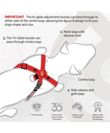 Ezydog Anti Pull Dog Harness - Crosscheck Adjustable Reflective Dog Training Accessory for Small Medium & Large Dogs (Size S Red) - Buy Online on GoSupps.com
