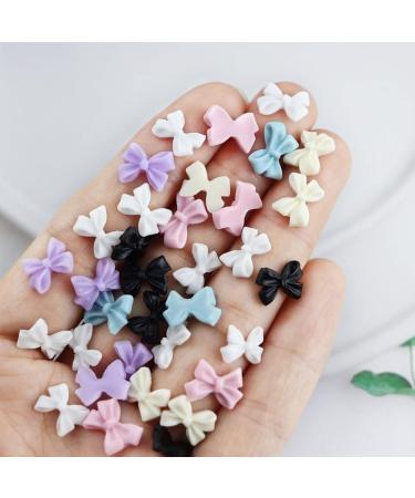 30 3D Nail Art Decorations 3D Bows Nail Colorful Bowknot Nail Accessories For Nail Art Designs Crafting Bows Nail - Buy Online on GoSupps.com