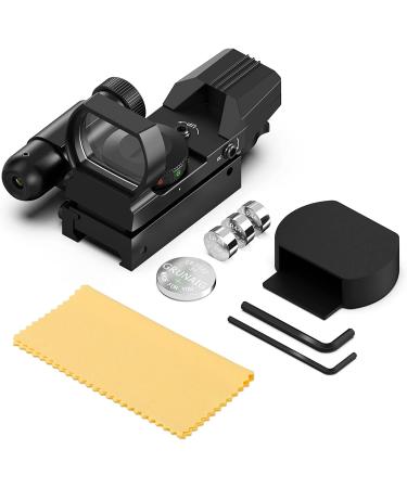 Feyachi RSL-18 Reflex Sight - Red & Green Dot Optics with Integrated Red Laser | Less Than 5mW Output - Buy Online on GoSupps.com