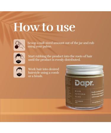 Hair Setting Clay (100g) - Medium Hold Matte Finish | Sculpted Hair Styling | International Shipping Available - Buy Online on GoSupps.com