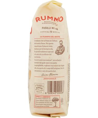  Italian Gourmet E.R. Rummo Fusilli No. 48 Durum Wheat Semolina Pasta 500g + Italian Gourmet Tomato Pulp Box 400g - Buy Online on GoSupps.com