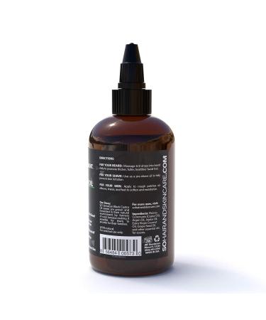 SO Jamaican Black Castor Oil 4 Fl Oz - Fast Absorbing, Promotes Beard and Hair Growth - Best Oil For Men's Hair, All Textures - Strong Healthy Brown Bamboo Lotus Formula - Buy Online on GoSupps.com