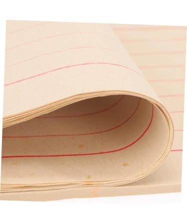 Hohopeti 50 Sheets Rice Paper Chinese Calligraphy Mat Writing Paper Calligraphy Practice Paper Stationery - Buy Online on GoSupps.com