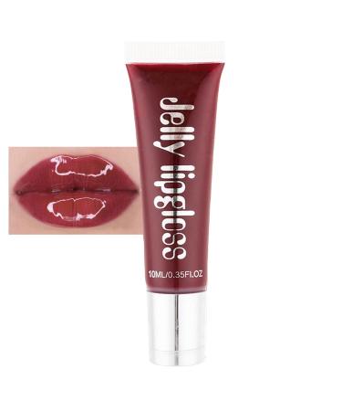 Rosarden Hydrating Shimmer Lip Gloss - Plumping Lip Gloss - Waterproof & Long Lasting Glossy Lip Gloss - Non-Sticky Shiny Lightening Lip Gloss - Moisturizing Juicy Lip Gloss for Woman (Red) Cherry
