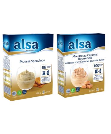 Alsa Pr parations : pour mousse sp culoos 800 g & caramel beurre sal 900 g