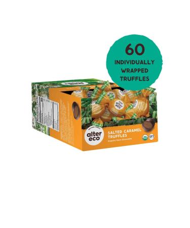 Alter Eco Organic Dark Chocolate Truffles - Salted Caramel, 60 Pieces, 0.42 oz Each - Buy Online on GoSupps.com