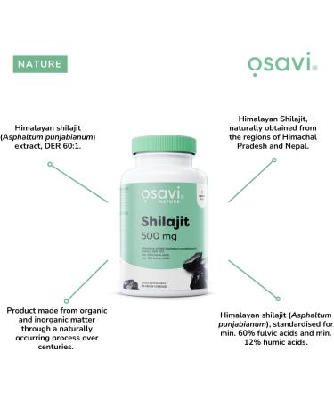  OSAVI Osavi Shilajit 500mg - 120 vegan caps - Buy Online on GoSupps.com