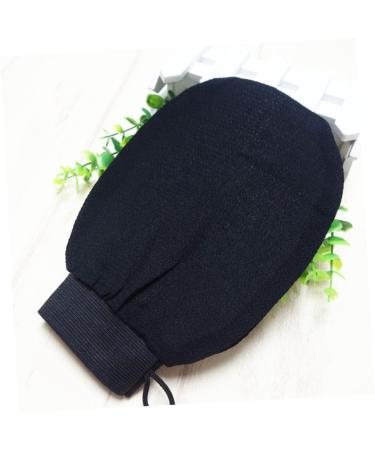 NOLITOY 2pcs Body Dead Skin Remover & Back Massager - Exfoliating Bath Scrubber Gloves for Shower & Spa - Black Bath Mitts for Smooth Skin - Buy Online on GoSupps.com