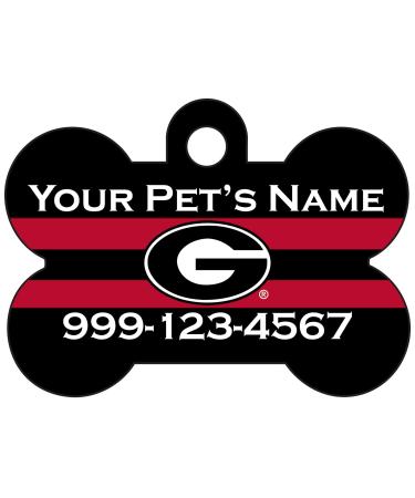 NCAA Dog Tag Pet Id Tag Personalized w/ Name & Number (Georgia Bulldogs) - Buy Online on GoSupps.com