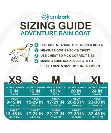 Embark Adventure Dog Raincoat - Lightweight Waterproof Reflective Jacket for Dogs (Medium Blue) - Buy Online on GoSupps.com