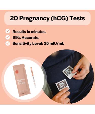 Ovulation & Pregnancy Test Strips Combo Kit - Accurate 5mm LH & hCG Tests for Early Detection | International Shipping Available - Buy Online on GoSupps.com