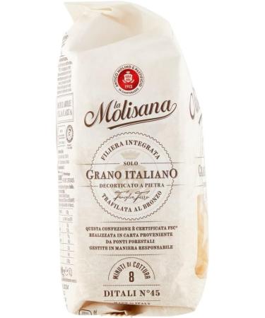  Italian Gourmet E.R. La Molisana Ditali N. 45 Pasta Lenta Lavorazione Durum Wheat Semolina Pasta 500 g Bronze + Pulp Italian Gourmet Pulp 400 g Pack of 20 - Buy Online on GoSupps.com