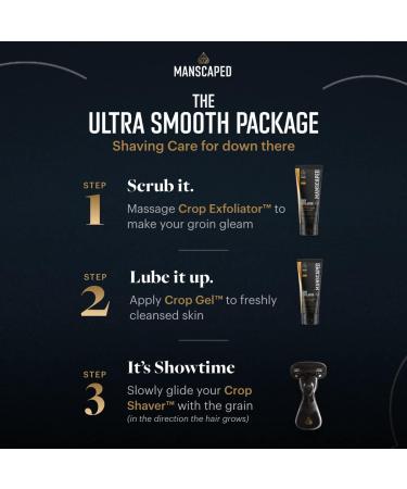 Buy Manscaped Ultra Smooth Package | Men's Intimate Shaving Kit - Razor Gel & Exfoliator - Buy Online on GoSupps.com