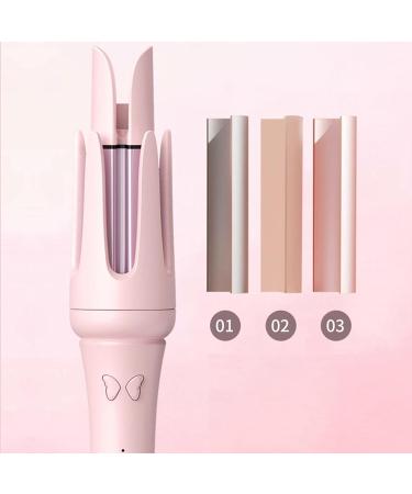 Camidy Automatic Hair Curler - 28mm Rotating Curling Iron with 4 Adjustable Temperature Settings & Fast Heating - Pink - Buy Online on GoSupps.com