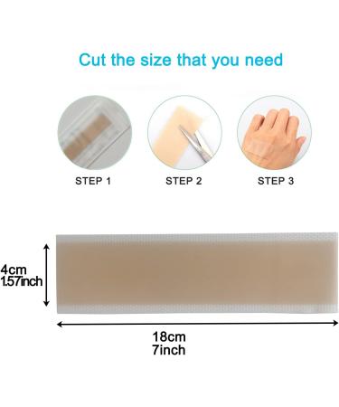 Longmed Silicone Scar Sheets for C-Section Keloid & Acne Scar Removal - 4 Pack 7 x 1.57 - Healing Strips & Sheets - Gel Tape & Cream Alternative - Buy Online on GoSupps.com
