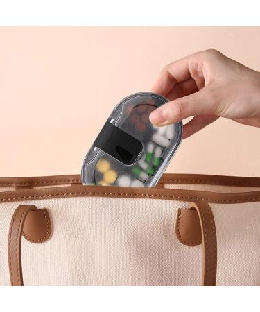 Pill Cutter & Splitter - Safe Tablet Splitter with Stainless Steel Blade 5-Compartment Pill Box | Cut Vitamins & Medications Easily - Buy Online on GoSupps.com