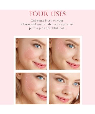 Liquid Face Cheek Blush | 8ml Cream Face Blush Stick | Natural-Looking Matte Blush for Cheeks Long-Wearing Waterproof Dewy Cheek Tint Aezon 04 - Buy Online on GoSupps.com
