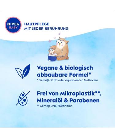 Nivea Baby Good Night Shampoo & Shower Gel 200ml | Mild Hypoallergenic Formula with Almond Oil & Vitamin E for Calm Baby Bath Time - Buy Online on GoSupps.com