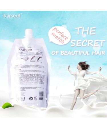 Karseell Collagen Maca Hair Treatment Mask 16.90 oz - Paraben-Free, with Argan and Coconut Oil for Dry, Damaged Hair - Buy Online on GoSupps.com