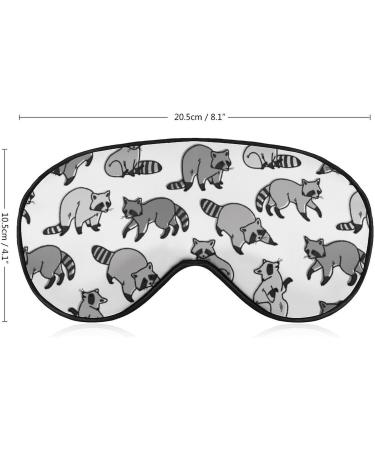 Raccoon Life Sleep Mask - Adjustable Strap Eye Cover for Night Travel and Nap - Buy Online on GoSupps.com