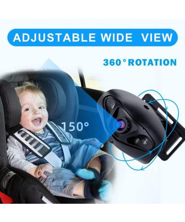 1080P Baby Car Camera Monitor | Night Vision | 5 Inch Wide View Safety Rear Facing Mirror | Baby Must-Have for Newborns - Buy Online on GoSupps.com