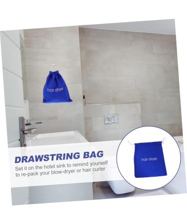 VINTORKY 1pc Hair Dryer Storage Bag Canvas Rucksack Blow Dryer Bag Drawstring Bag Black Backpack 33.00X30.00X0.50CM Blue - Buy Online on GoSupps.com