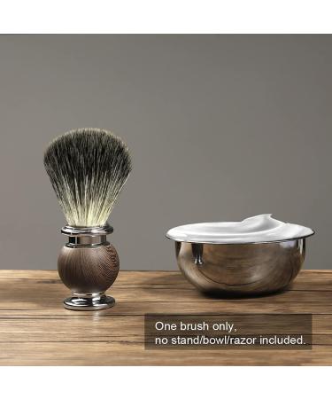 Grutti Razor Brush - Premium Shaving Brush with Pure Roof Hair Wooden Handle & Metal Accents - Perfect Father's Day Gift for Men - Buy Online on GoSupps.com