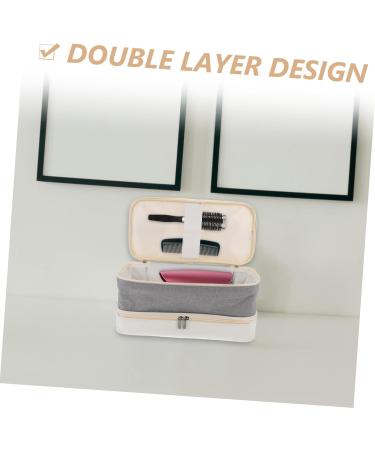 Mikinona Travel Storage Bag Curling Iron Hair Curlers Tote Bag Organizer Hairdryer Toolkit White Hair Dryer - Buy Online on GoSupps.com