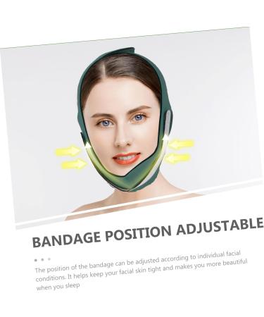minkissy 1 Pc Thin Belt Lifing Sagging Skin Lift Double Chin Reducer Strap Shaping Band Watch Band Tool Slimming Thinner Anti Wrinkle Woman Polyester 57X10X0.5CM Green - Buy Online on GoSupps.com
