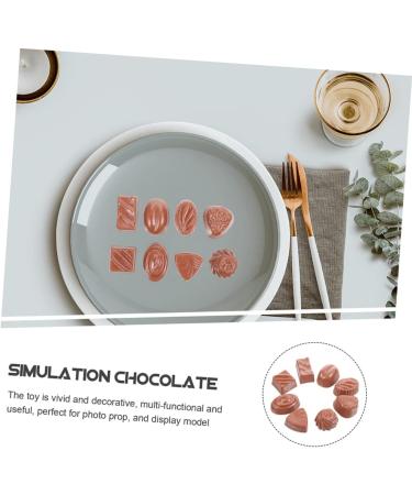 ibasenice 64 Pcs Simulation Chocolate Small Chocolate Model Simulation Dessert Kid Toys Cake Accessories Fake Biscuits Simulated Chocolate Decorative Fake Chocolate Food Pvc Bulk Child Milk - Buy Online on GoSupps.com