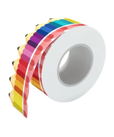 Pencil Border Bulletin Board Trim Classroom School return Paper Decorations Colorful Borders for Walls Homeschool Workplace Handmade Projects Material Coated Papers