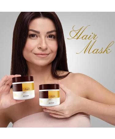 Oveallg Collagen Conditioner Collagen Hair Treatment Deep Repair Collagen Hair Mask Hair Treatment 500ml (3 Bottles) - Buy Online on GoSupps.com